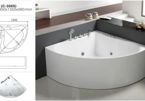 Whirlpool Bathtub for Adults Black and White Double Person Whirlpool Massage Bathtub