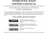 Whirlpool Bathtub Instructions Whirlpool Maax Pearl Hot Tub User Manual