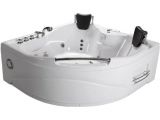 Whirlpool Bathtub Jet Spa 2 Person Bathtub White Corner Fitting Unit Jetted