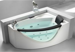 Whirlpool Bathtub Mat Modern Corner Tub Led Light Settings Digital sound