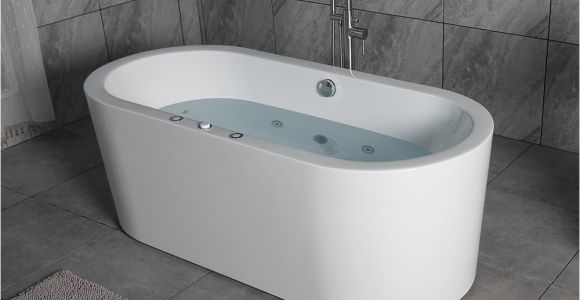 Whirlpool Bathtub with Air Jets Woodbridge 67" X 32" Whirlpool Water Jetted and Air Bubble