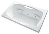 Whirlpool Bathtub with Heater Carver Tubs Ar6042 60" X 42" White 12 Jetted Whirlpool