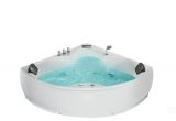 Whirlpool Bathtub with Lights Corner Whirlpool Bathtub Waterfall Colour Light Braun