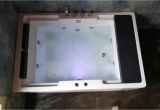 Whirlpool Bathtub with Lights Underground Type 180cm Bath Tub Whirlpool Massage Acrylic