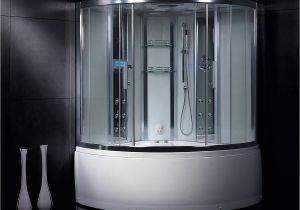 Whirlpool is Bathroom Augustus Steam Shower with Whirlpool Bathtub