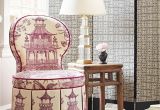 White and Purple Vanity Chair Instagram Gorgeously Upholstered Vanity Stool Chinoisserie toile