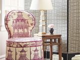 White and Purple Vanity Chair Instagram Gorgeously Upholstered Vanity Stool Chinoisserie toile