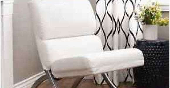 White Bonded Leather Accent Chair White Accent Chair Bonded Leather Modern Living Room