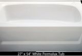 White Center Drain Bathtub Bathtub 27 X 54 White Permalux Center Drain Tub