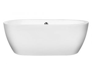 White Center Drain Bathtub Wyndham Collection soho 59 75 In Acrylic Flatbottom