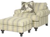 White Chair and A Half with Ottoman Paula Deen Home Upholstered Chair and A Half with Rolled Arms by