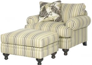 White Chair and A Half with Ottoman Paula Deen Home Upholstered Chair and A Half with Rolled Arms by