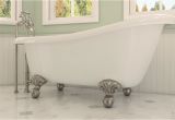 White Claw Foot Bathtub Glendale Clawfoot Brushed Nickel — Pelham and White