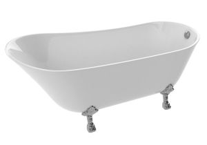 White Claw Foot Bathtub Shop Anzzi Legion Series 5 5 Foot Acrylic Clawfoot soaking