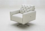 White Leather Swivel Accent Chair Hamlet Italian Leather Swivel Modern Accent Chairs