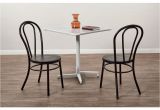White Metal Dining Chairs Ospdesigns Odessa Frosted Black Metal Dining Chair Set Of 2