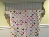 White Wall Mounted Quilt Rack Quilt Rack but Better In Kitchen for towels and Show Off Items
