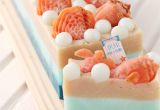 Wholesale Decorative soap Bars Sea Shell Embellished Hand Made soaps Wonderful Colors Gift Idea