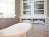 Why Were Bathtubs Lined with Linen White and Gray Bathroom Features Walls Clad In Gray