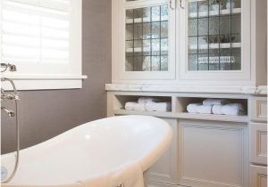 Why Were Bathtubs Lined with Linen White and Gray Bathroom Features Walls Clad In Gray