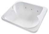 Will Bathtubs Large Carver Tubs Be7260 72" X 60" 2 Person Extra 6 White