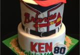 Wilton Baseball Cake Decorations atlanta Braves Baseball Birthday Cake Cap is Done with the Wilton