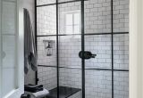 Window Pane Shower Door 10 Beyond Stylish Bathrooms with Patterned Encaustic Tile