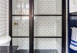 Window Pane Shower Door Black Glass Paneled Shower Door Evars anderson Design