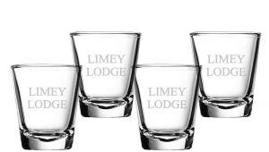 Wine and Beer Glass Rack Shot Glass Set Of 4 Free Personalization