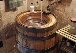 Wine Barrel Bathtub 31 Gorgeous Rustic Bathroom Decor Ideas to Try at Home Mancaves