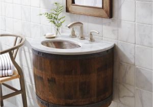 Wine Barrel Bathtub Bordeaux Wine Barrel Wall Mounted Bathroom Vanity Base Native Trails