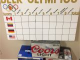 Winter Olympic themed Party Decorations Bachelor Party Beer Olympics Beer Olympics Pinterest