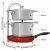 Wire Chafing Dish Rack Walmart Height Adjustable Pan Pot organizer Racka Aoo 5 Tier Stainless