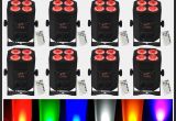 Wireless Can Lights 2018 Dj Lighting 8 Pack Dmx Wireless Battery Powered Led Par Light