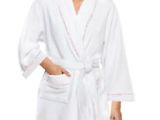 Women's Bathrobes On Sale Cotton Women S White Short Spa Gown Bath Robe W