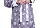 Women's Bathrobes Walmart Zeta Ville Women S Hooded Bathrobe Fleece Midi Robe Long