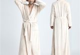Women's Long Bathrobes Tall Men Hooded Extra Long thermal Bathrobe Plus Size Winter
