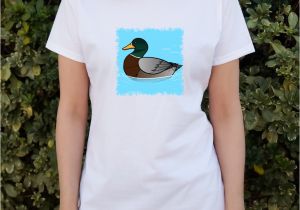 Women's Novelty Bathrobes Duck Swimming In Water Women S Novelty T Shirt