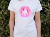 Women's Novelty Bathrobes Geometric Pink Unicorn Fantasy Women S Novelty T Shirt