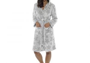 Women's Novelty Bathrobes Women S Star Fleece Hooded Dressing Gown Super soft Robe