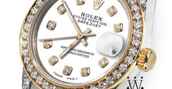 Women's Personalized Bathrobes Women S 31mm Rolex Oyster Perpetual Datejust Custom White