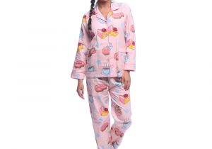 Women's Printed Bathrobes Aegean Apparel Women S Coffee & Desserts Printed Flannel