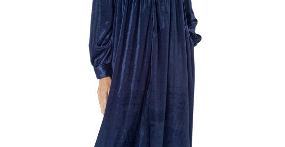 Womens Bathrobes Long Long Zip Front Robe