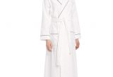 Womens Floor Length Robes Cinderella Long Women S Long Terry Robe White with Gray Piping