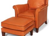 Wood and Leather Accent Chair Accent Chair Wood Leather Removable Leg Traditional