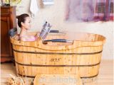 Wood Bathtubs for Sale Kx Sale Free Standing Wooden Barrel Bath Tub Double