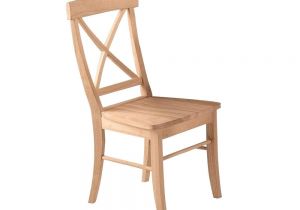 Wood Chair Legs Home Depot Unfinished Wood X Back Dining Chair Set Of 2 Dining Chair Set