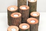 Wood Lights Candles Tree Branch Candle Holders I Rustic Wood Candle Holders Tree Slice