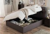 Wood Ottoman Bed Versace Side Lift Ottoman with Automatic Lift Design