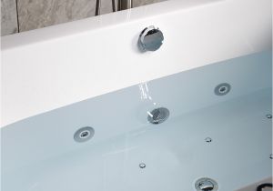 Woodbridge 67 Deluxe Whirlpool &amp; Air Bubble Freestanding Bathtub Woodbridge 67" X 32" Whirlpool Water Jetted and Air Bubble